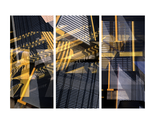 Bergamot Blue Triptych