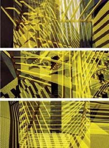 bergamot Yellow Triptych