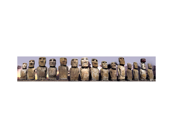 Moai no eyes Easter Island